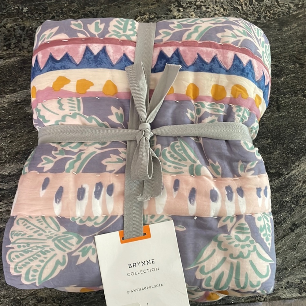 NWT Anthropologie Set of 2 Standard Shams